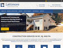 Tablet Screenshot of lattimoreconstruction.com